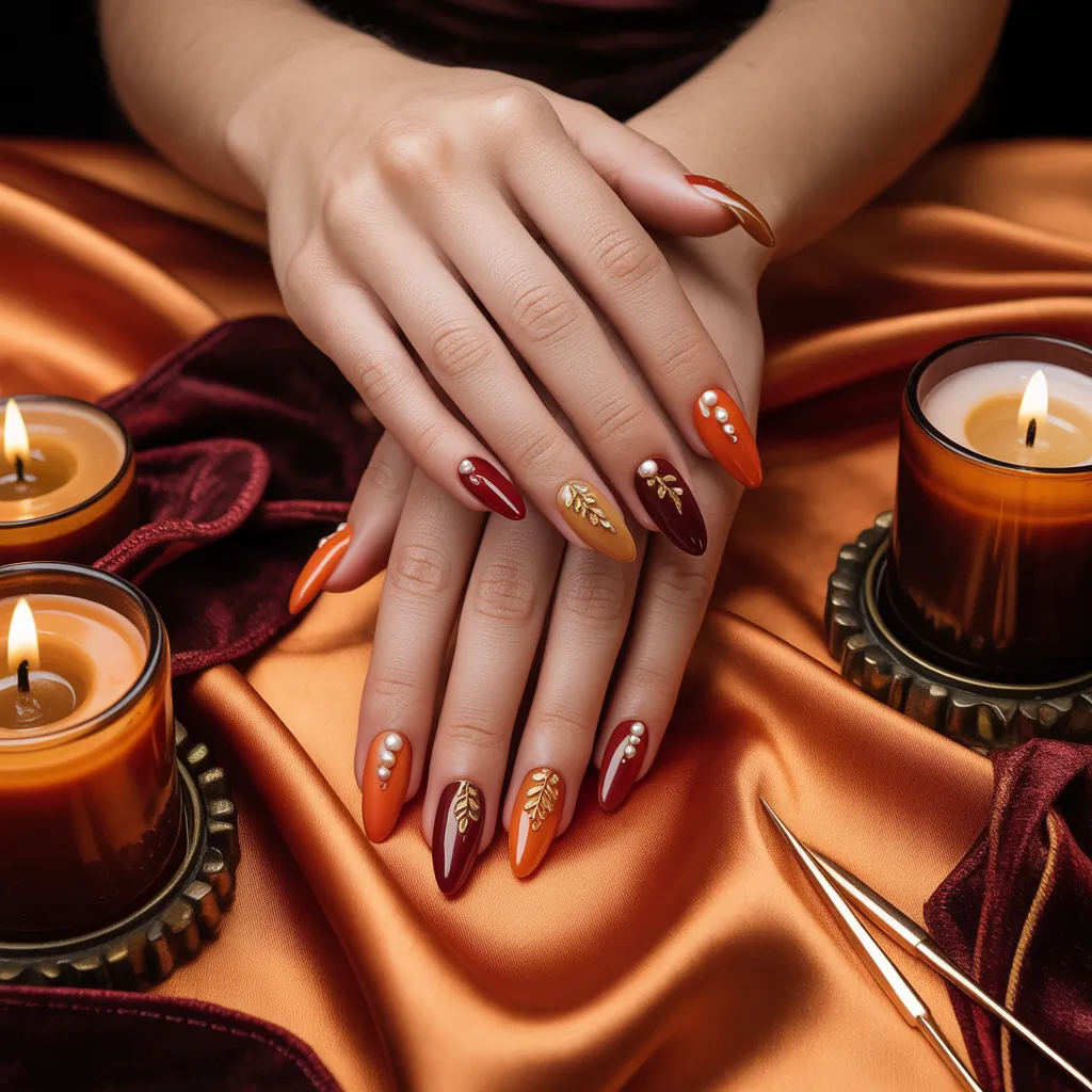 thanksgiving nail ideas