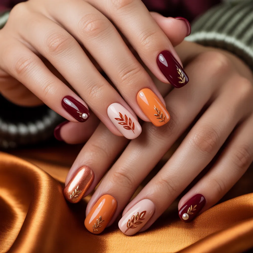 thanksgiving nail ideas