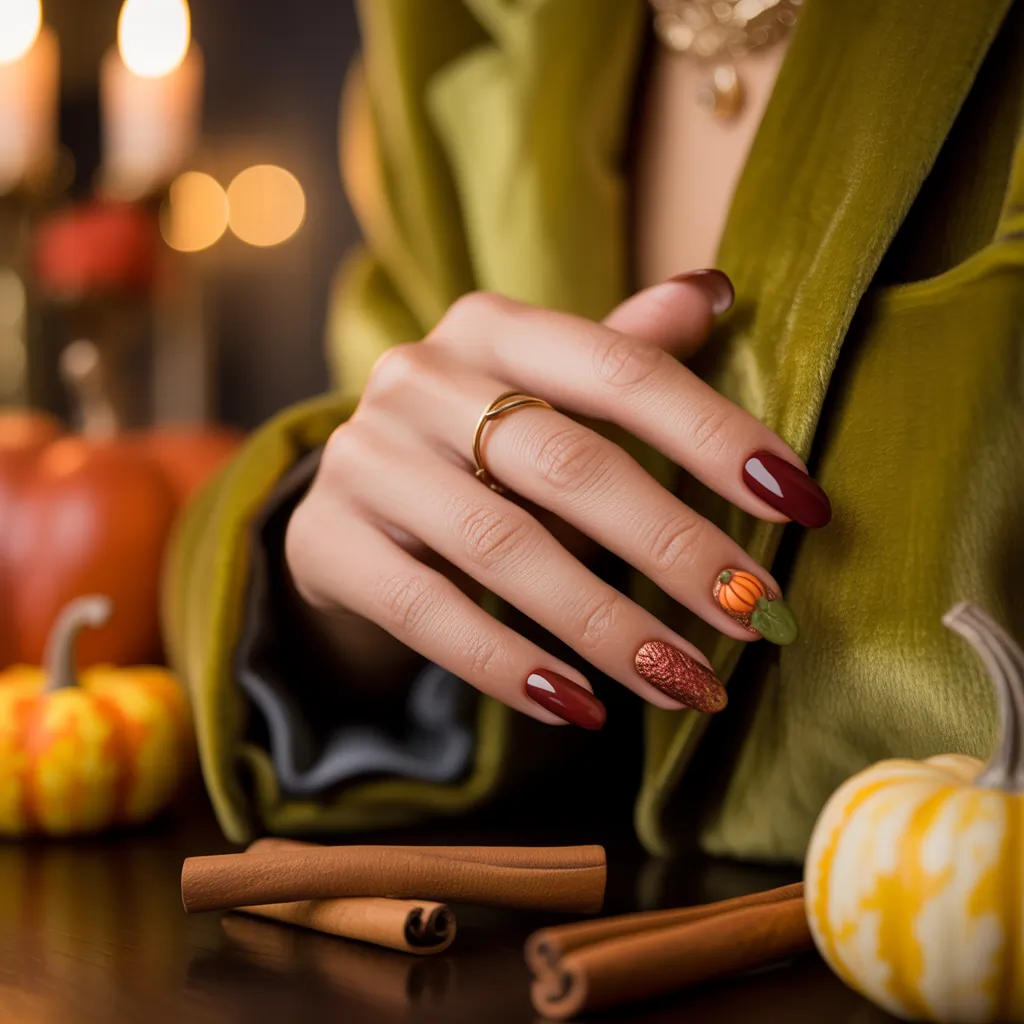 thanksgiving nail ideas