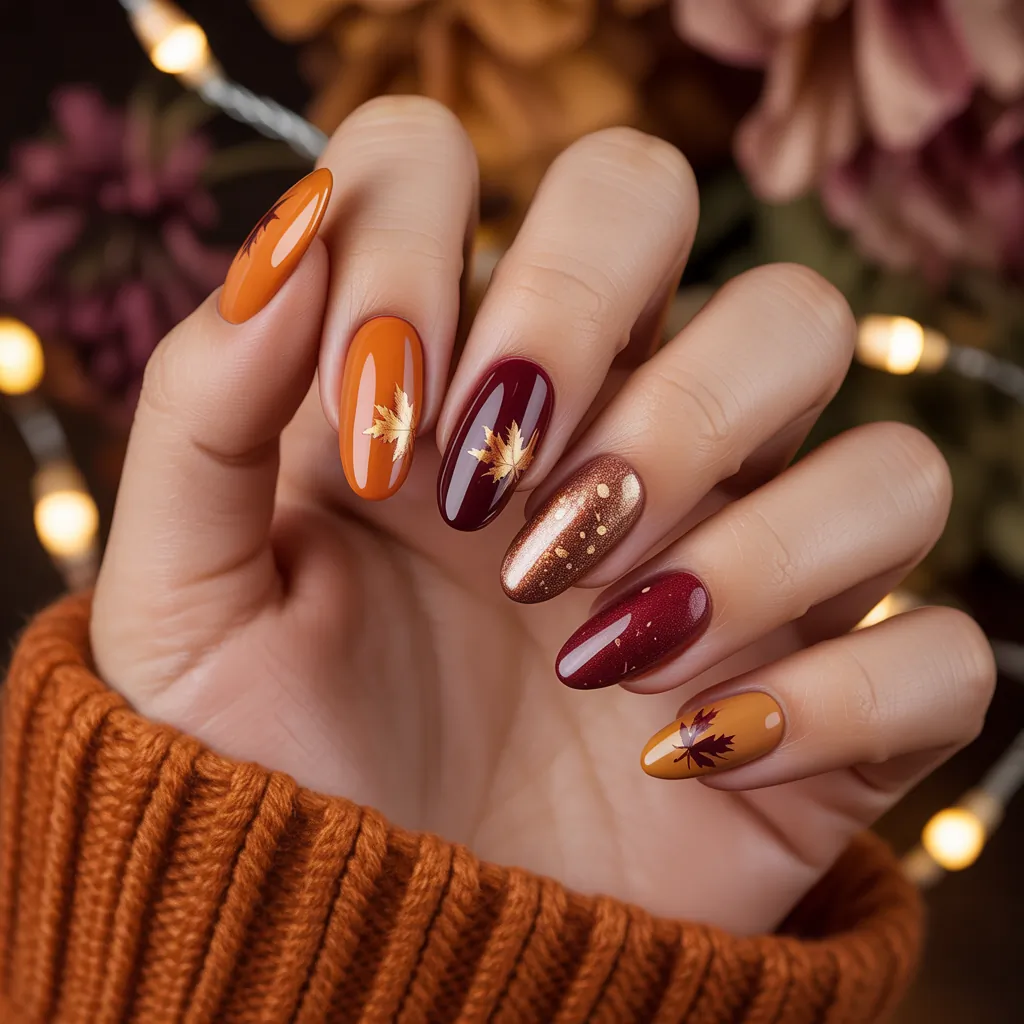 thanksgiving nail ideas
