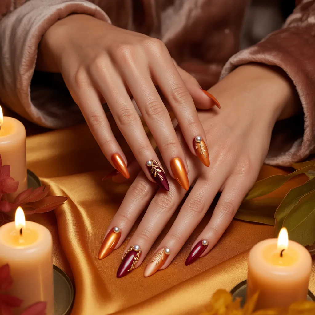 thanksgiving nail ideas