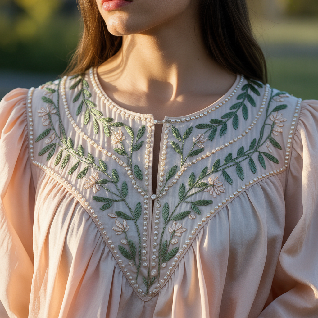 tops embroidery