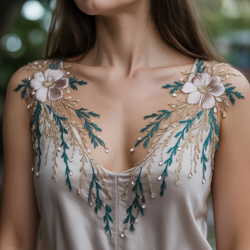 tops embroidery