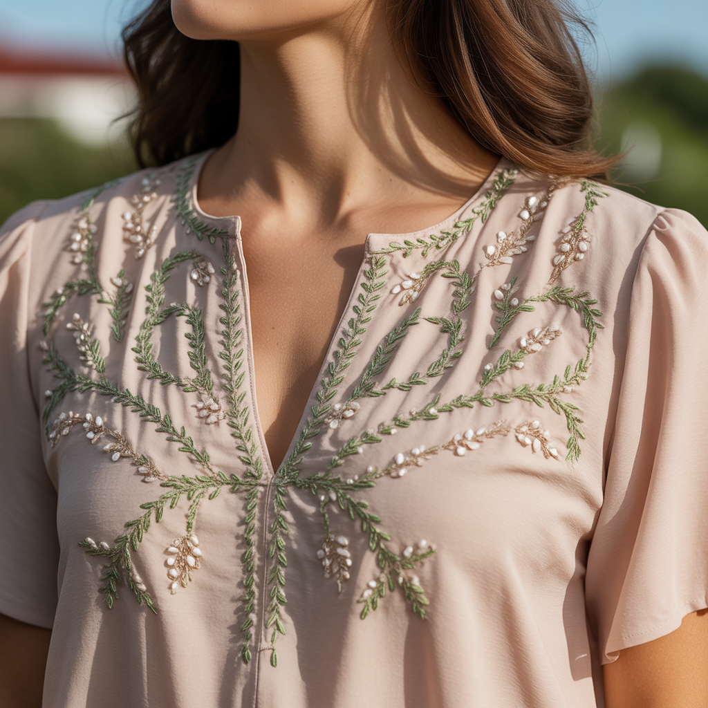 tops embroidery
