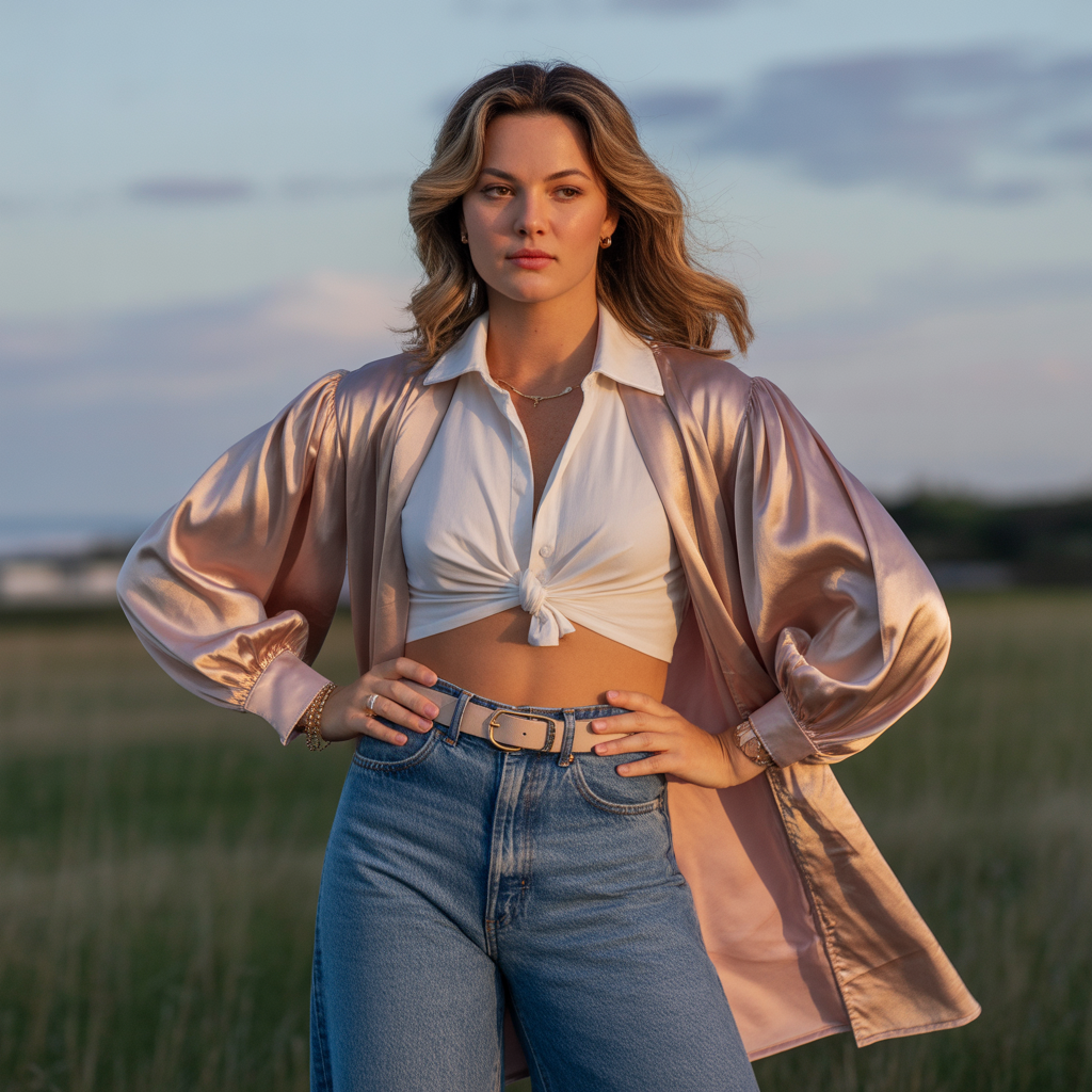 tops for wide leg jeans