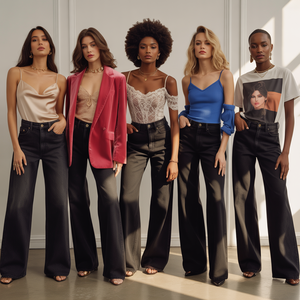 tops to wear with black jeans