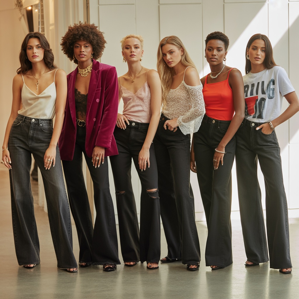 tops to wear with black jeans