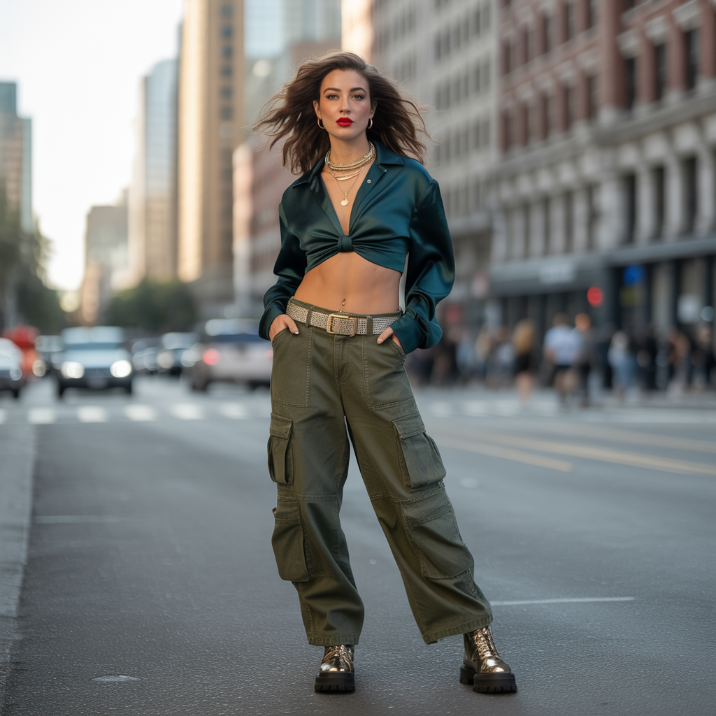 tops to wear with cargo pants