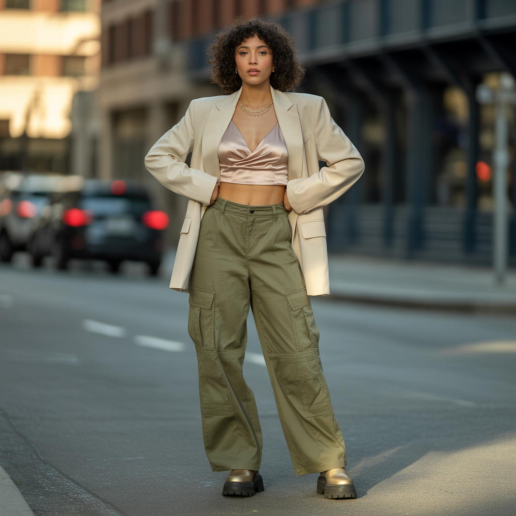 tops to wear with cargo pants