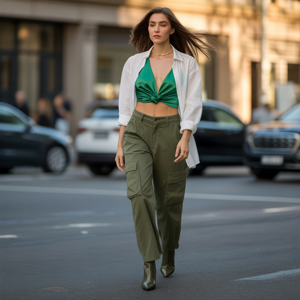 tops to wear with cargo pants