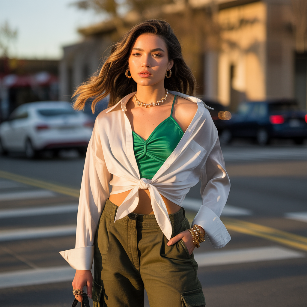 tops to wear with cargo pants