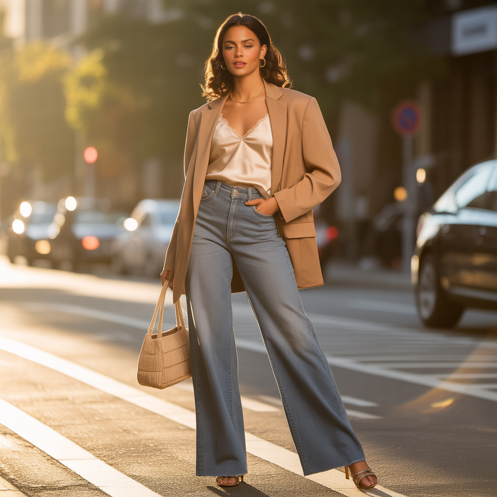 tops to wear with wide leg jeans