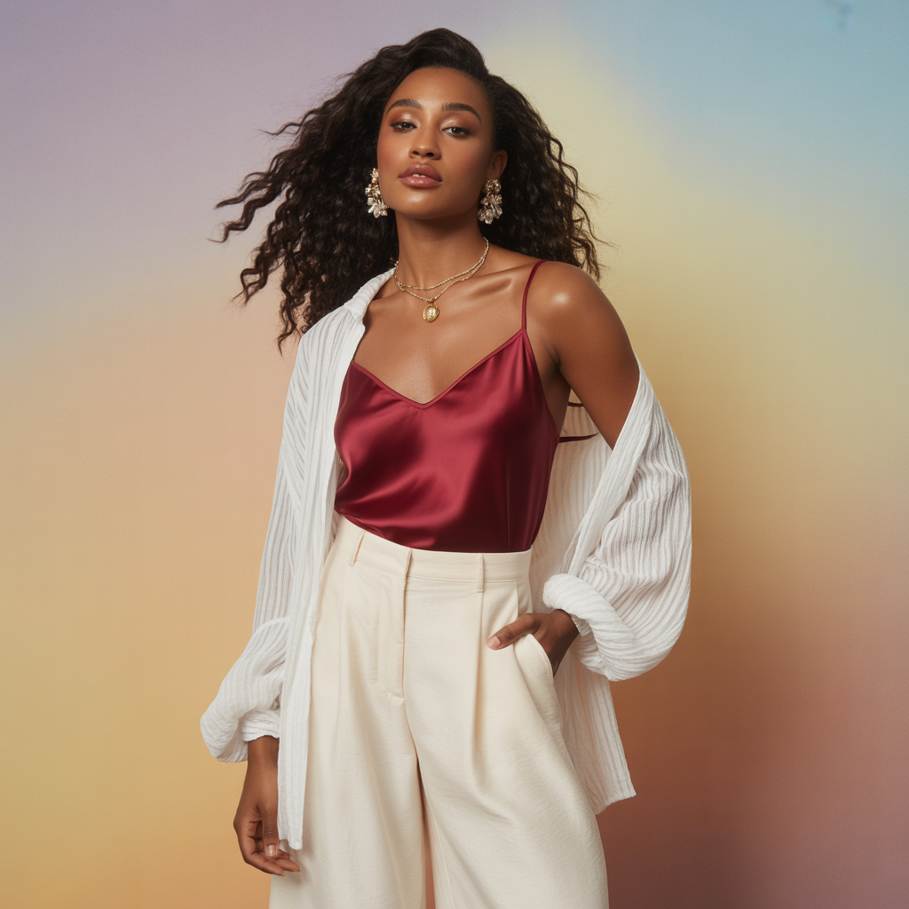 tops to wear with wide leg pants