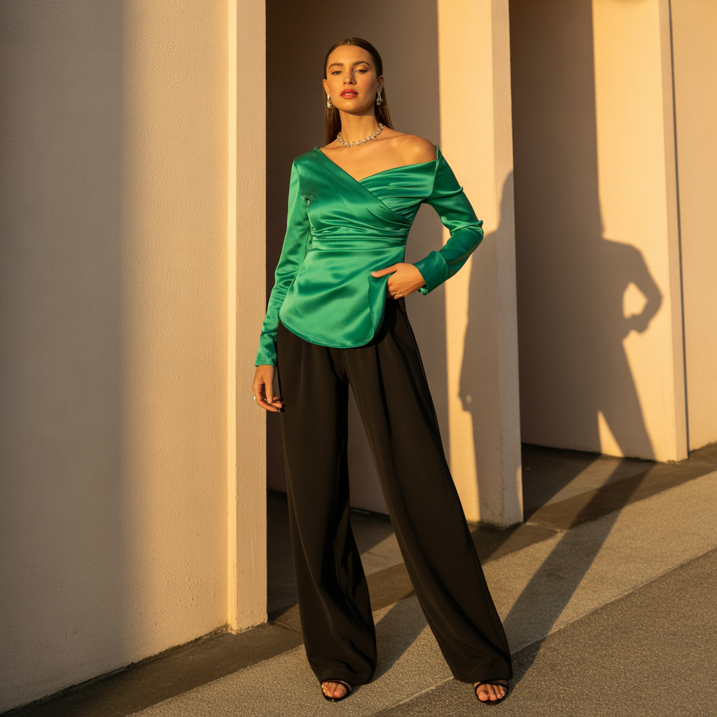 tops to wear with wide leg pants