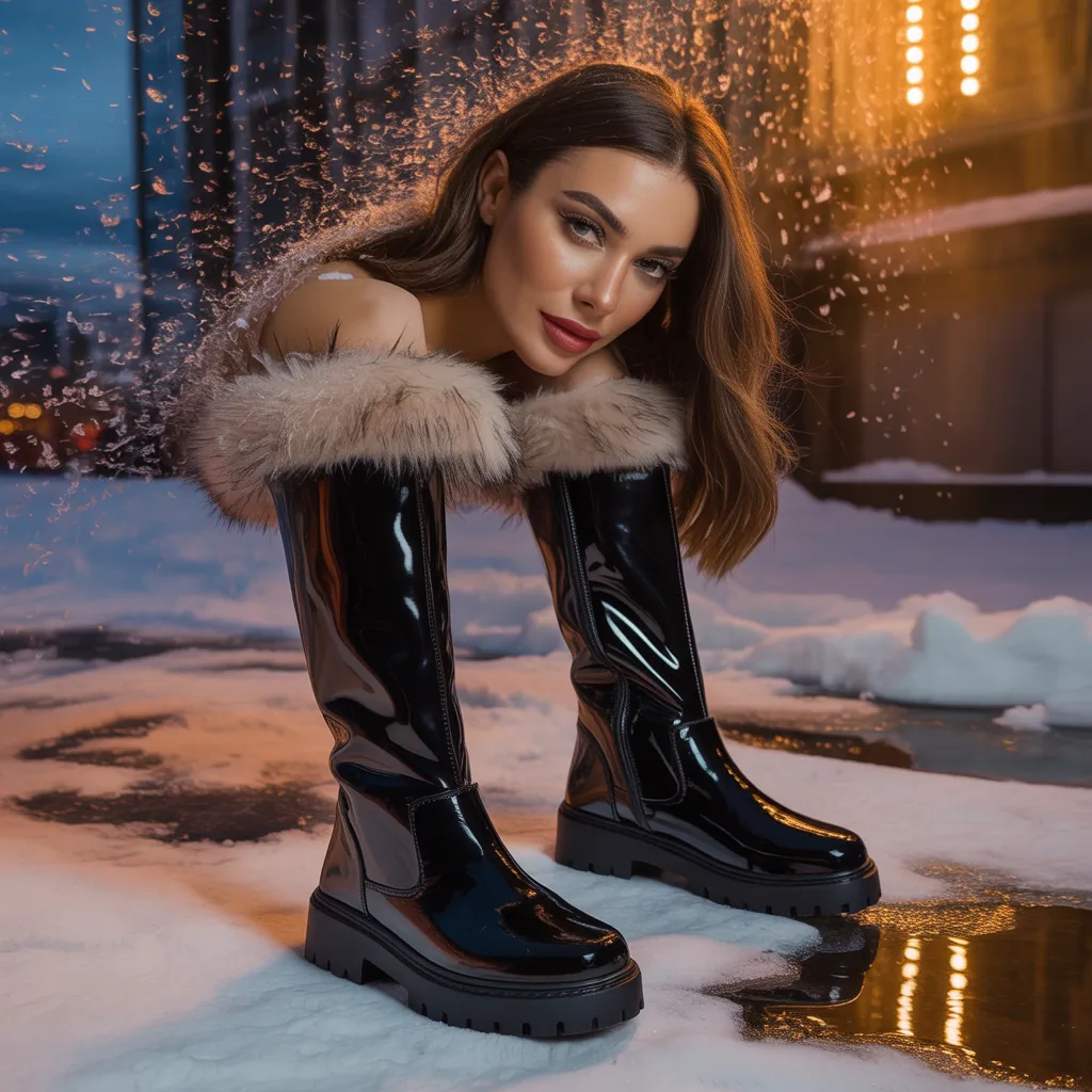 trendy womens winter boots