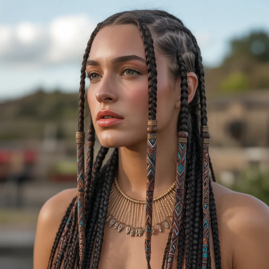 tribal braid hairstyles
