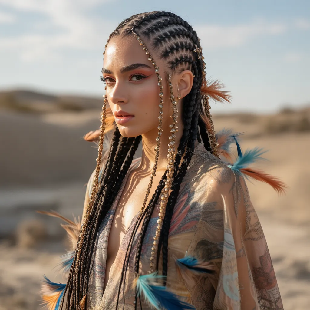 tribal braid hairstyles