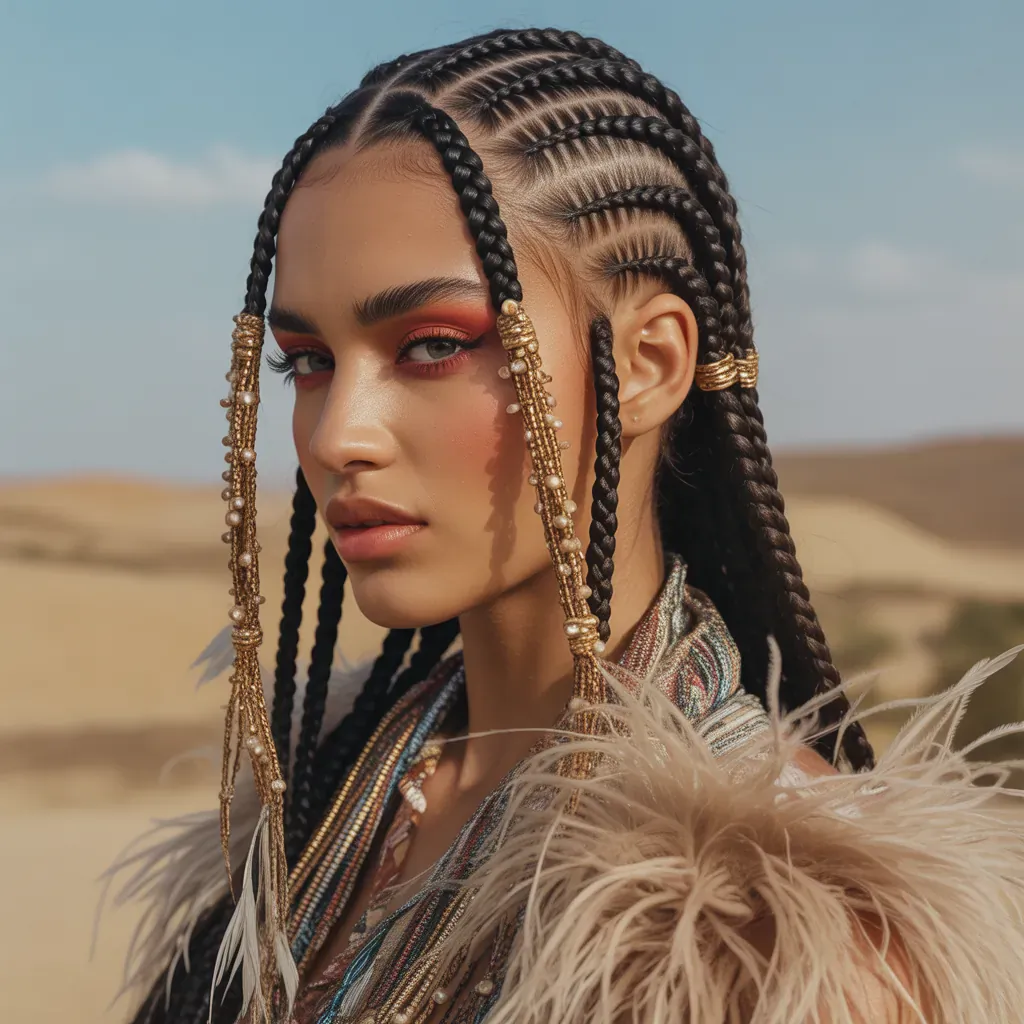 tribal braid hairstyles