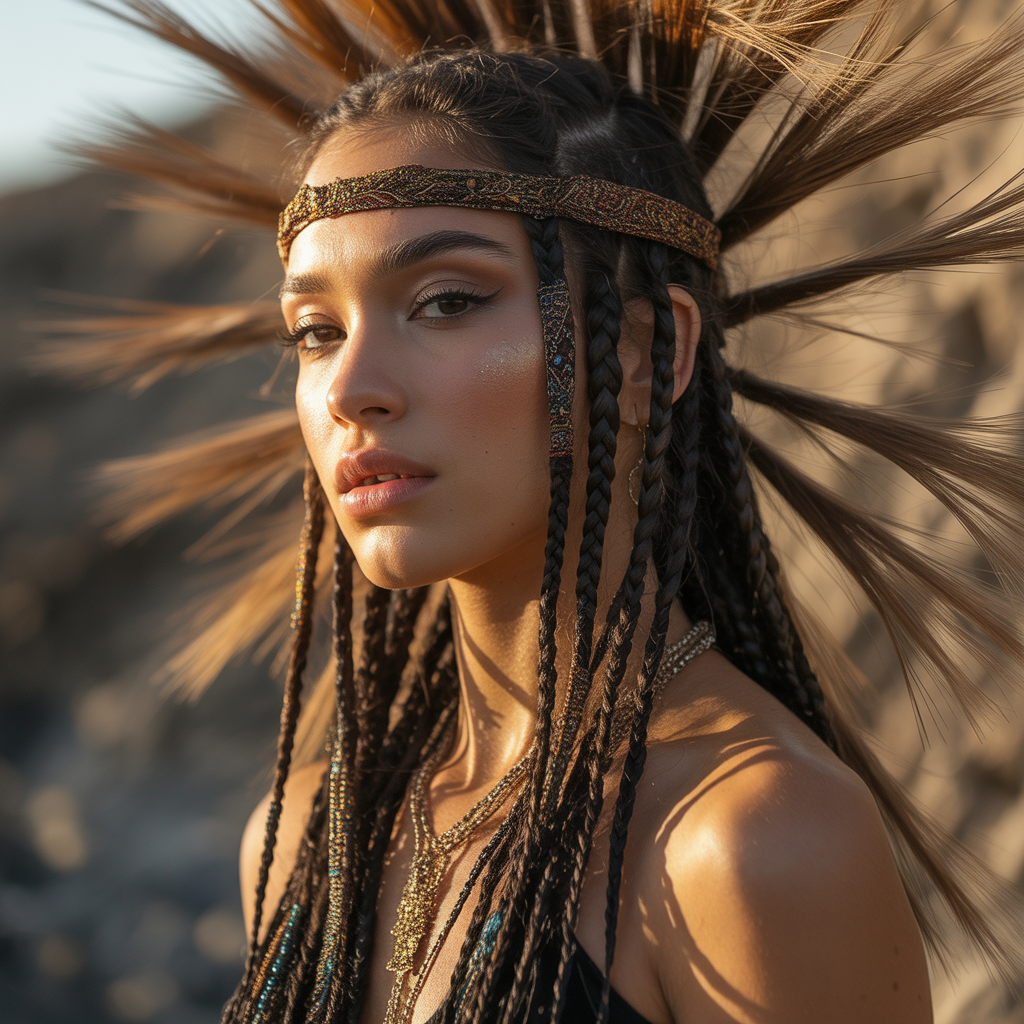tribal braid hairstyles