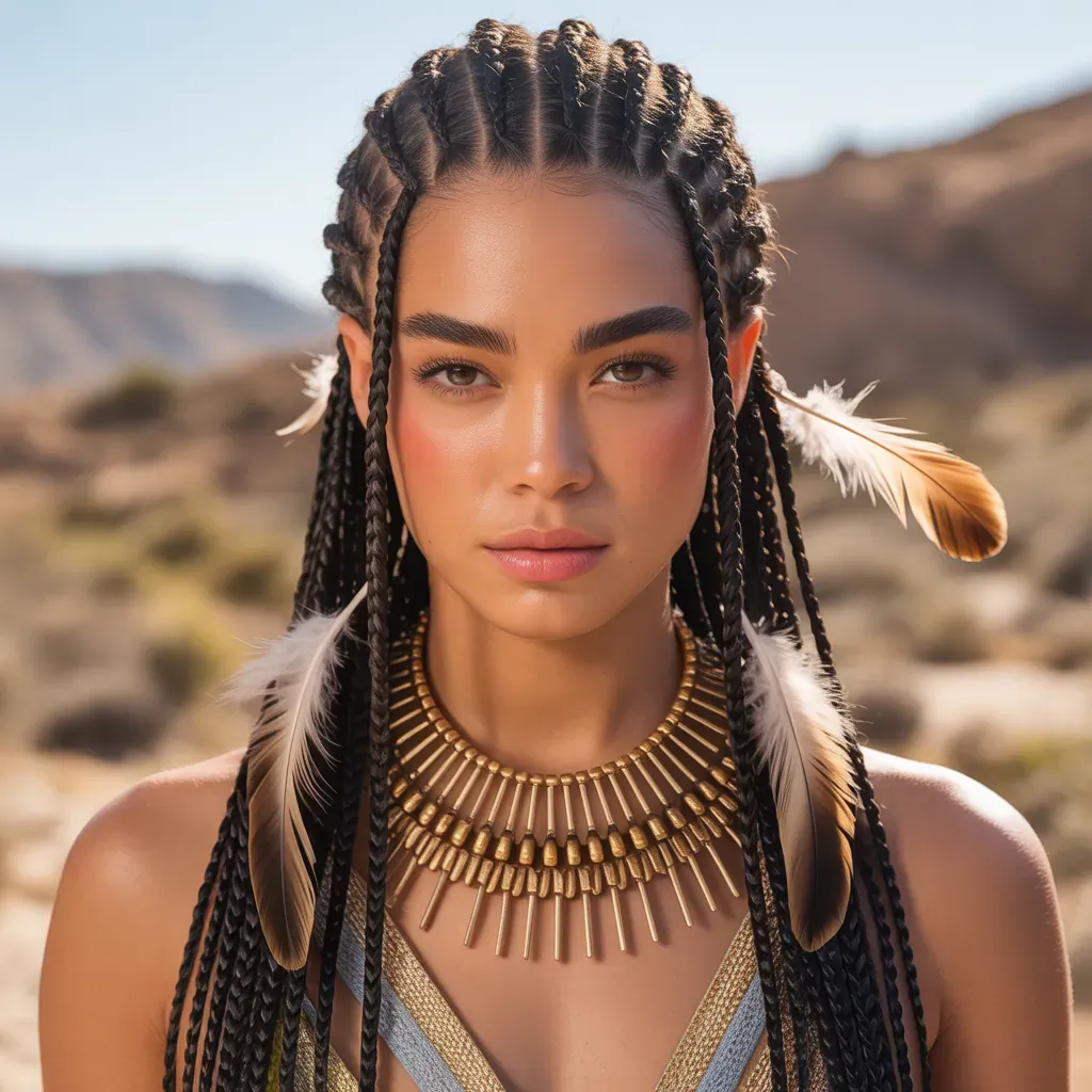 tribal braid hairstyles