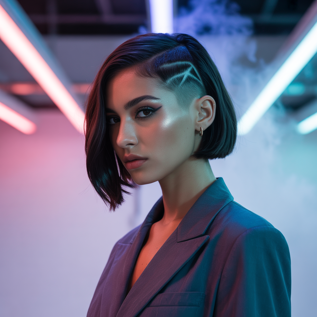 undercut bob hairstyle