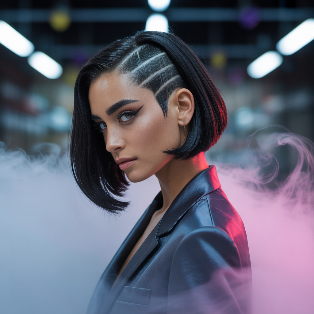 undercut bob hairstyle