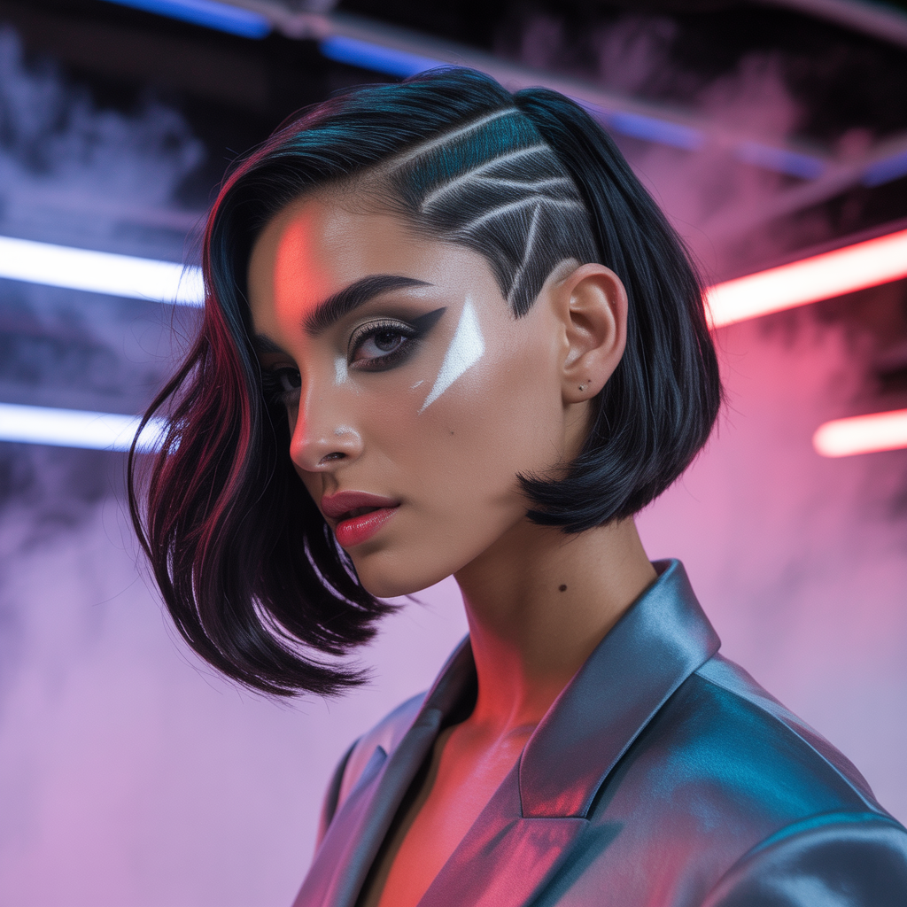 undercut bob hairstyle
