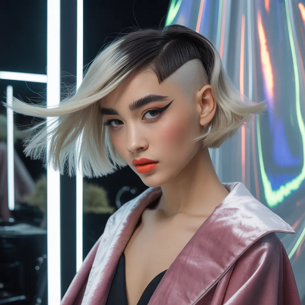 undercut bob hairstyle