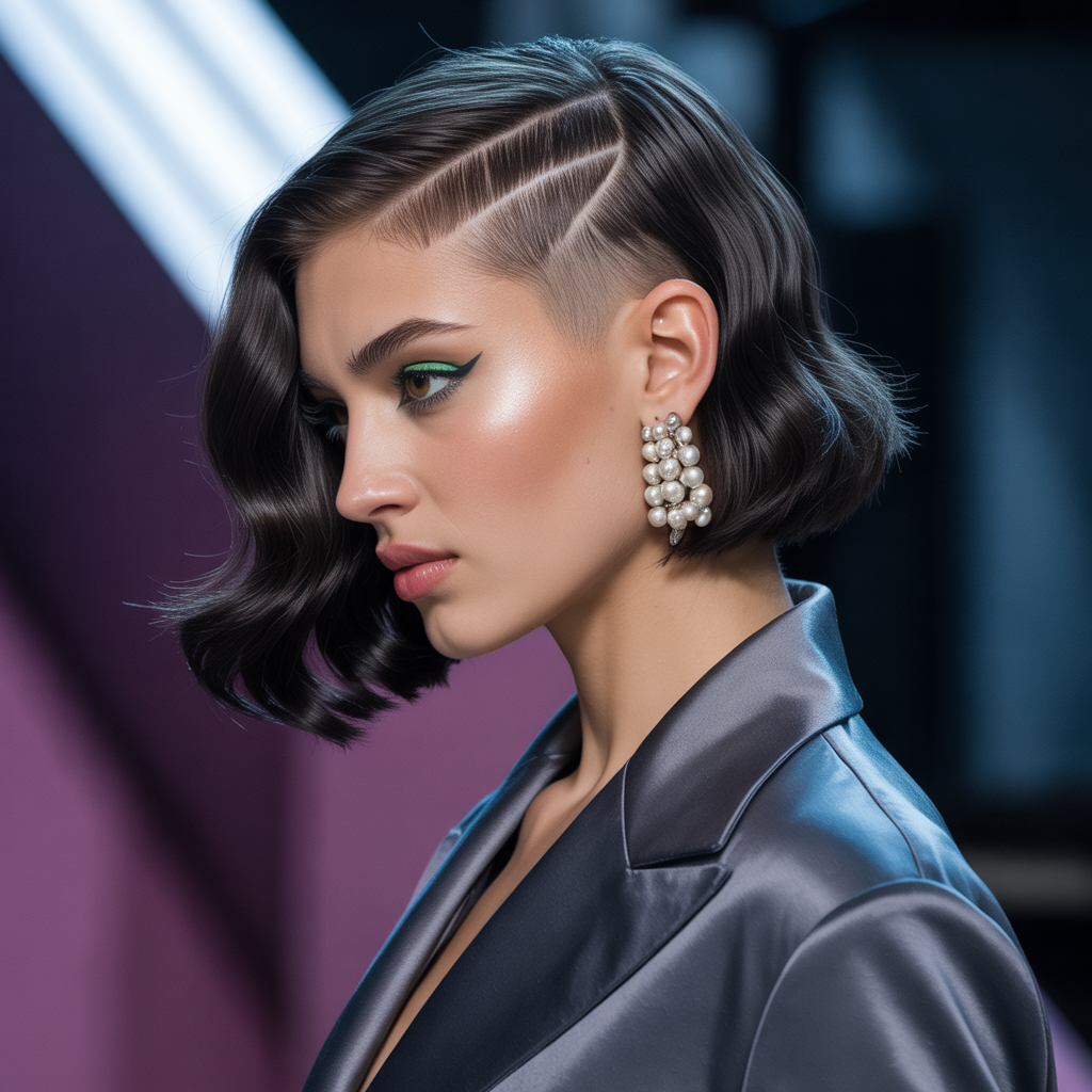 undercut bob hairstyle