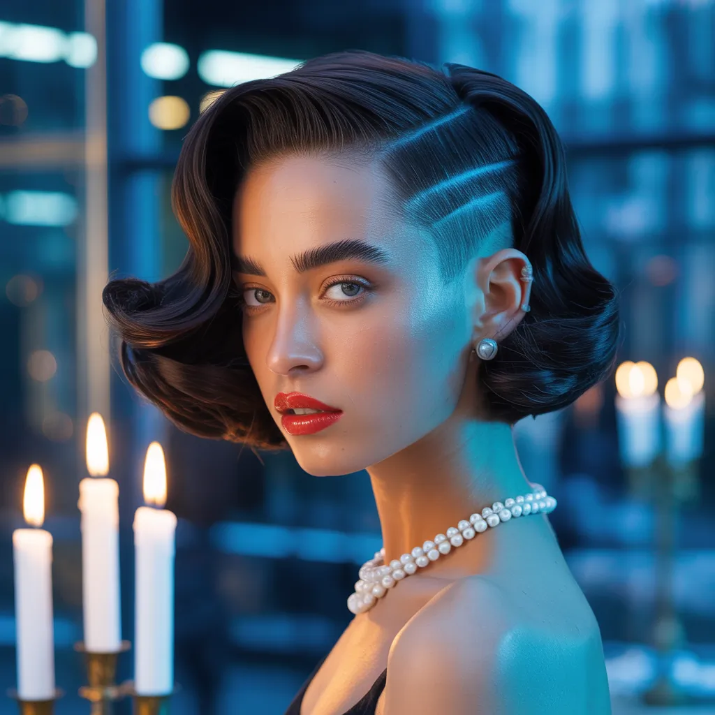 undercut bob hairstyle