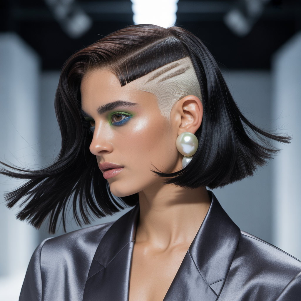 undercut bob hairstyle