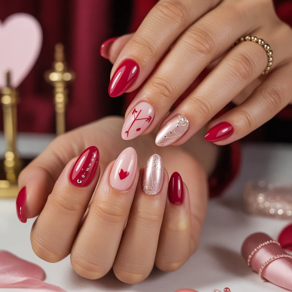 valentines nail art ideas