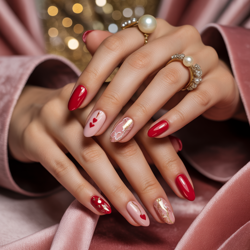 valentines nail art ideas