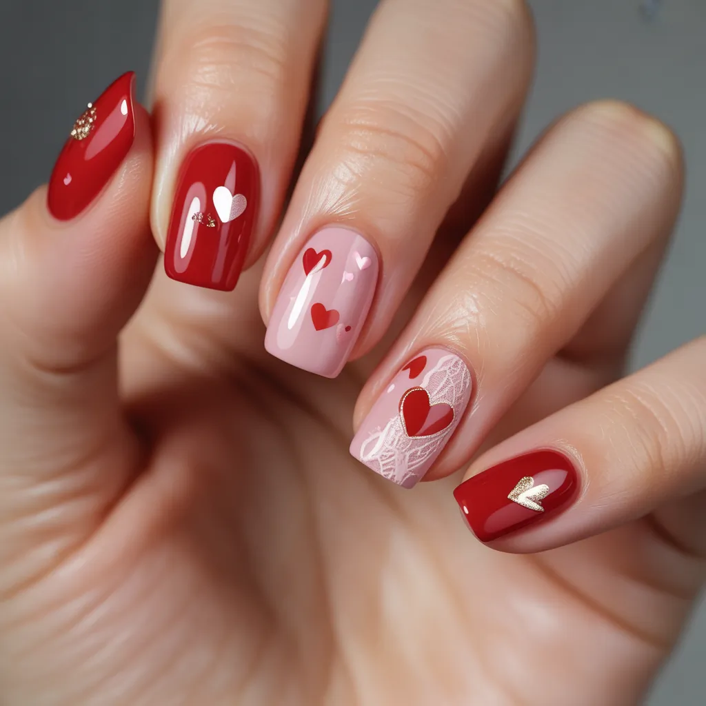 valentines nail art ideas