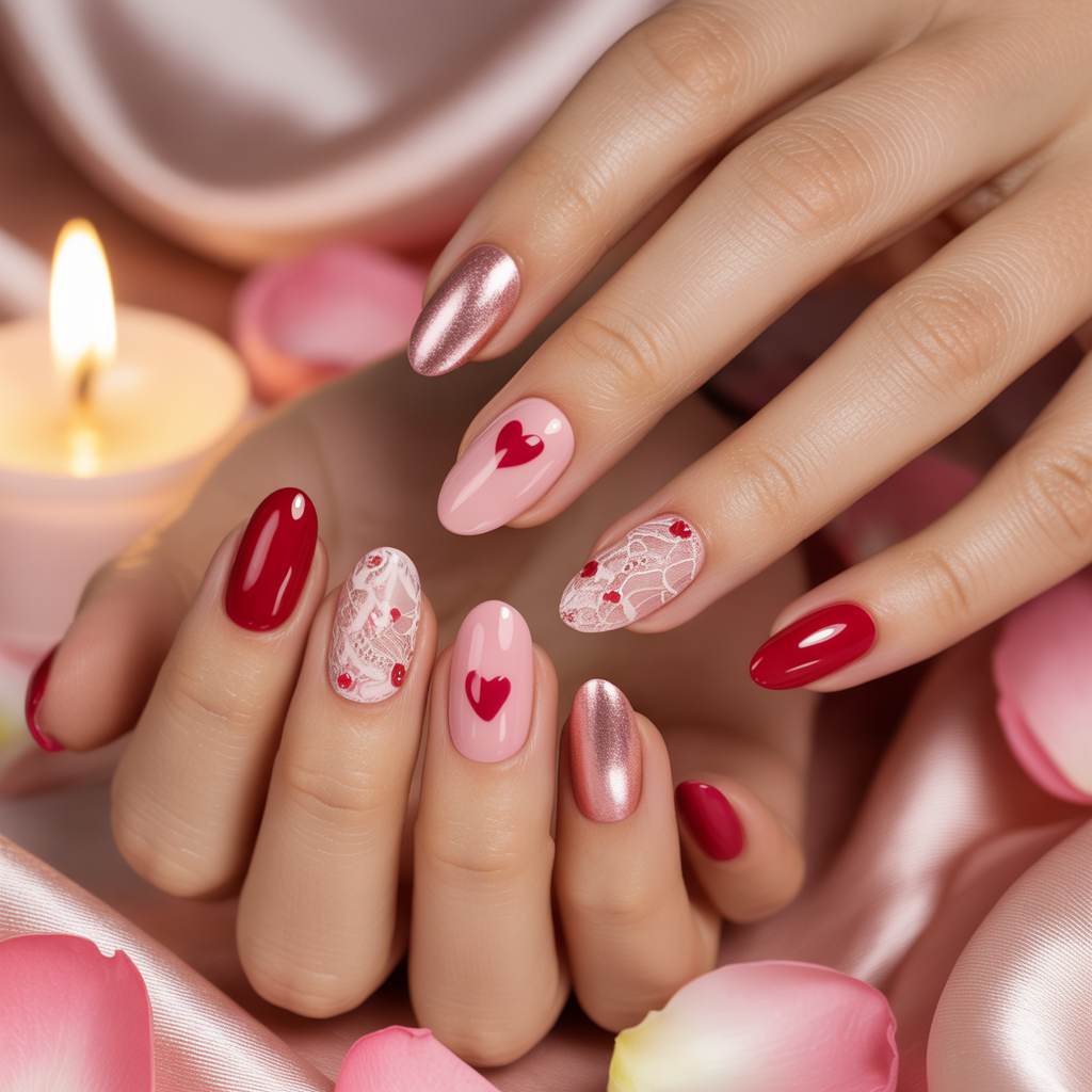 valentines nail art ideas