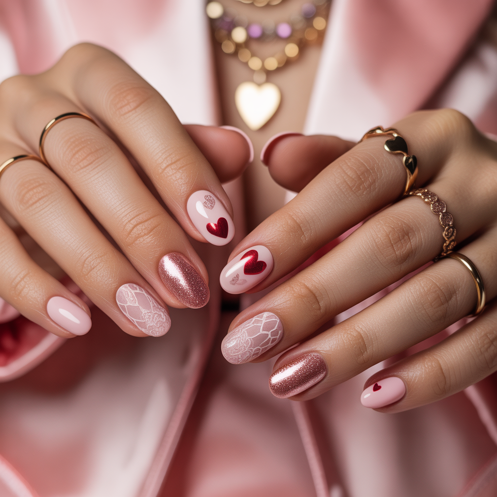 valentines nail art ideas