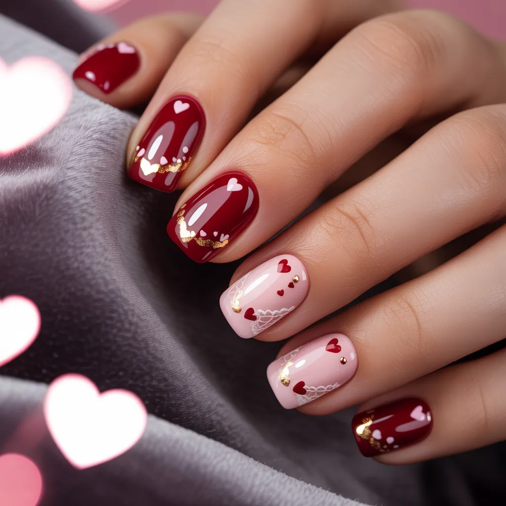 valentines nail art ideas