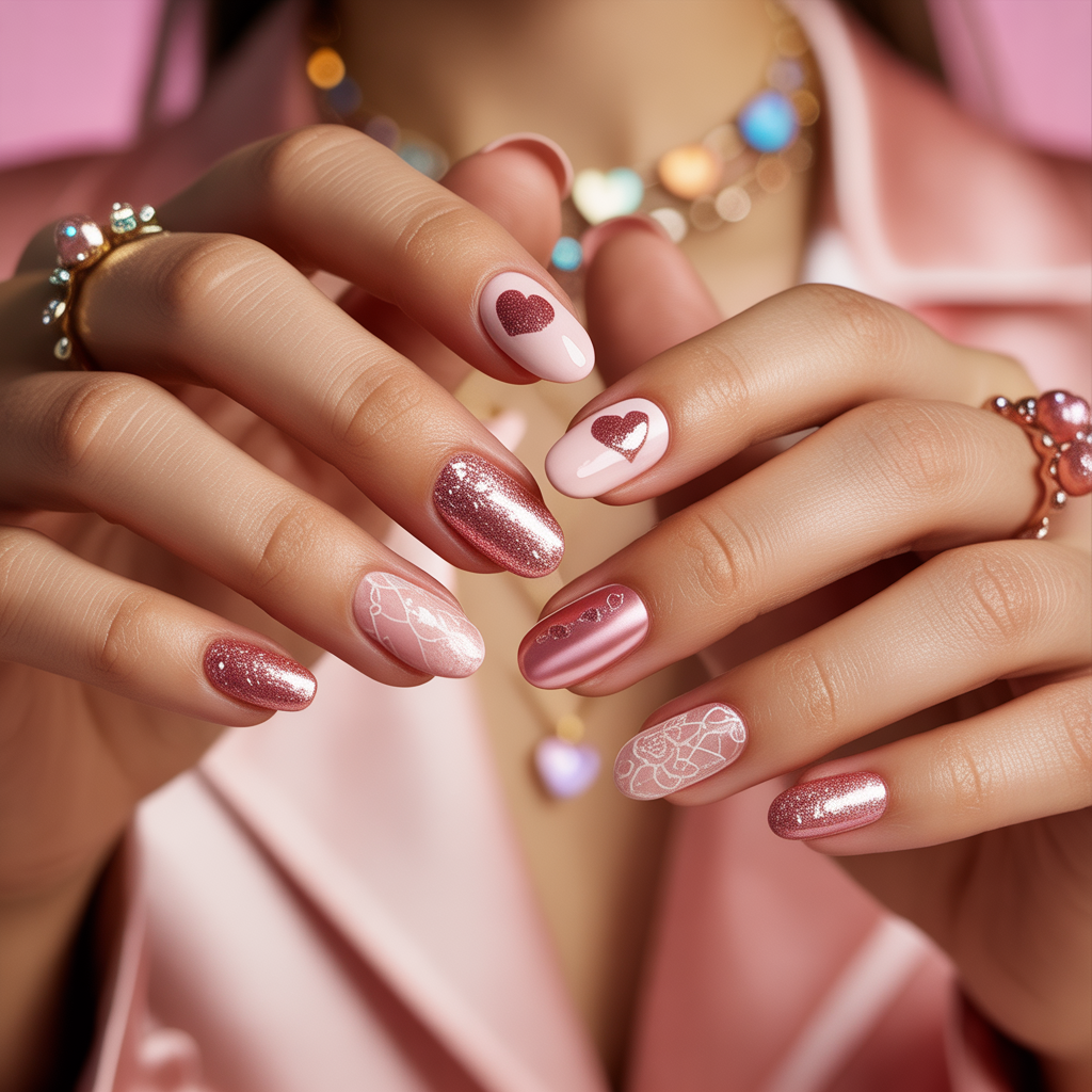 valentines nail art ideas