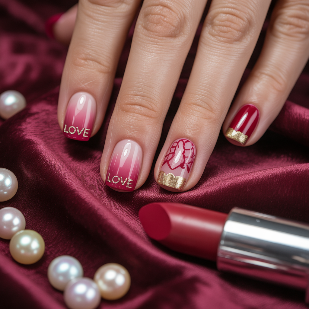 valentines nail art ideas