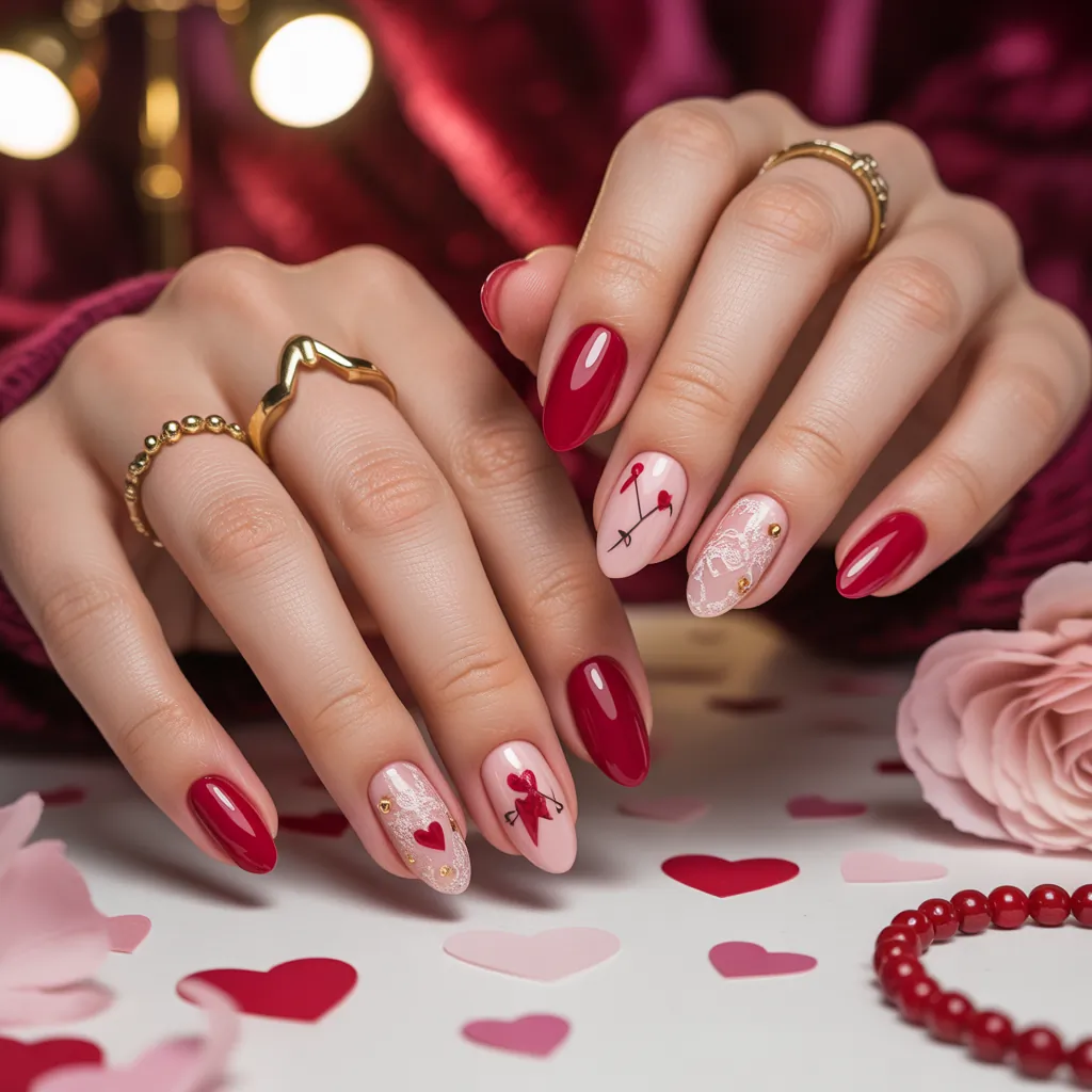 valentines nail art ideas