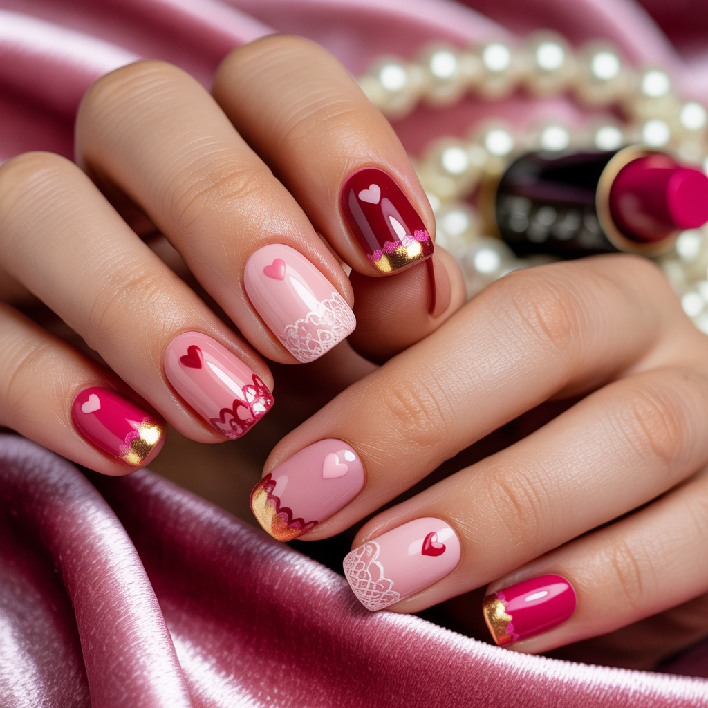 valentines nail art ideas