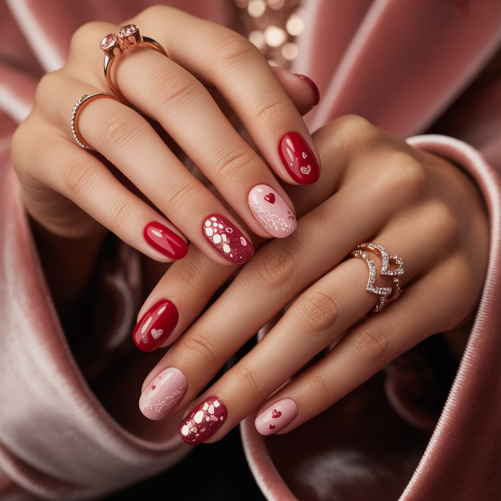 valentines nail art ideas
