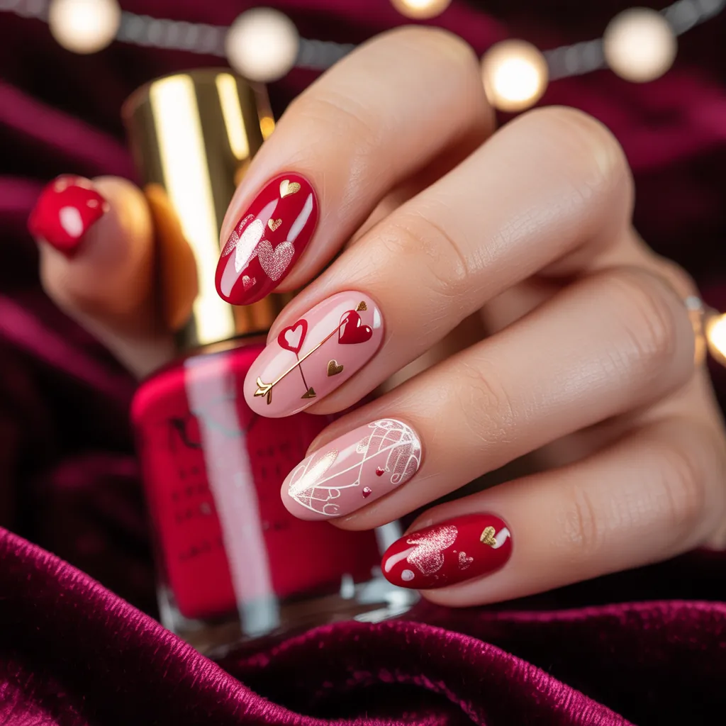 valentines nail art ideas