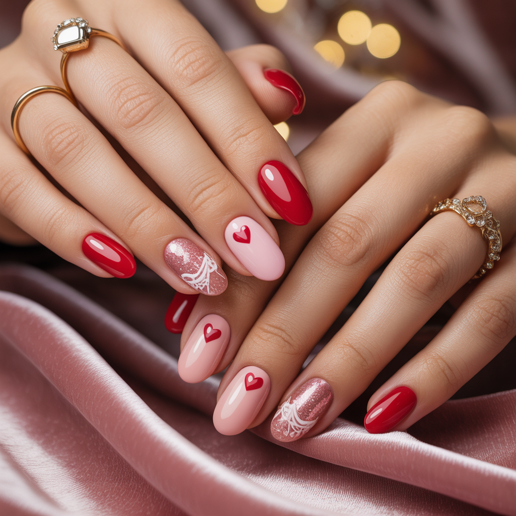 valentines nail art ideas
