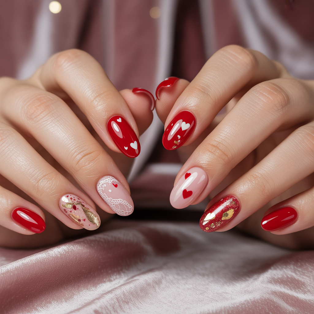 valentines nail art ideas