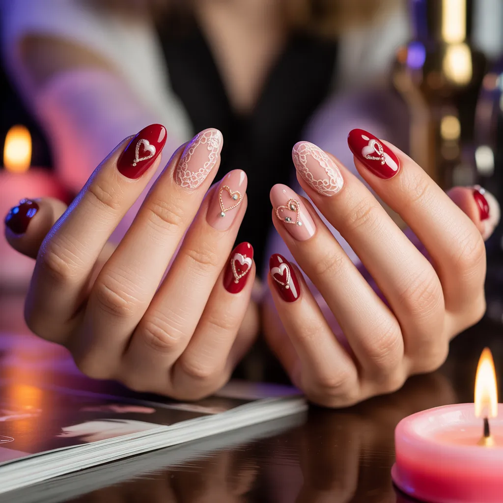 valentines nail art ideas