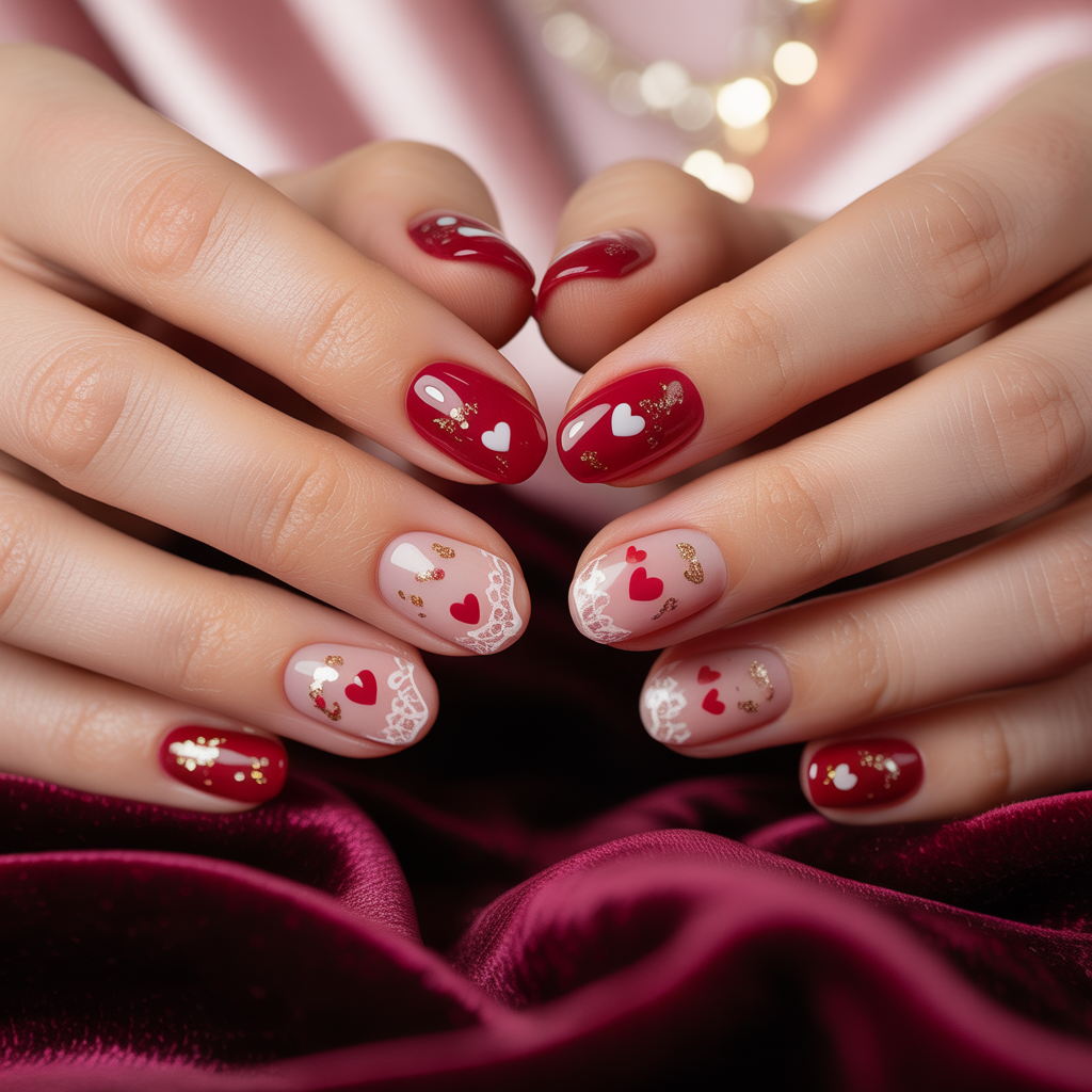valentines nail art ideas