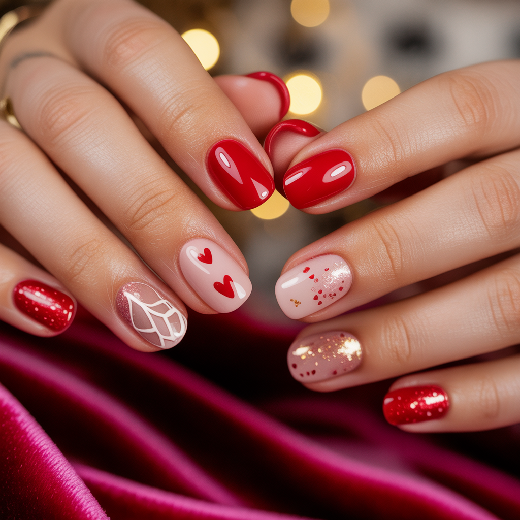 valentines nail art ideas