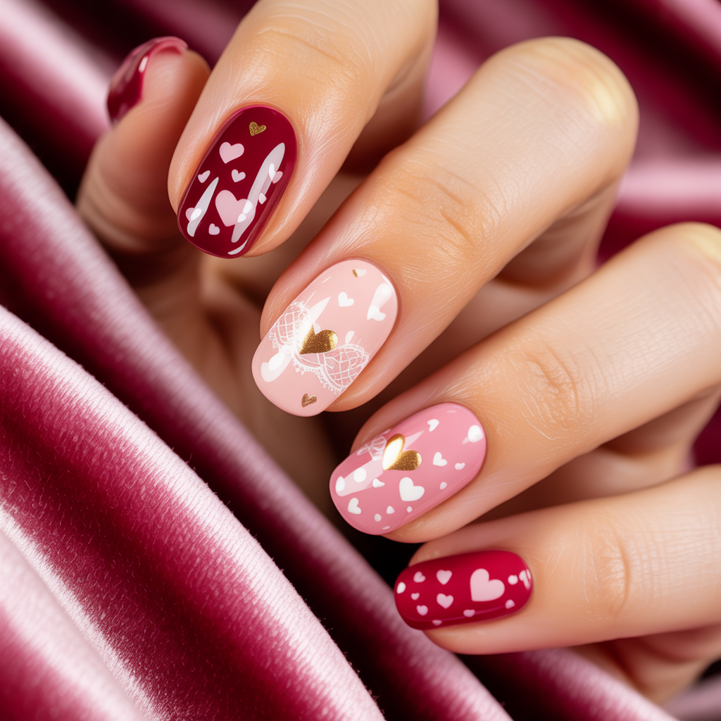 valentines nail art ideas