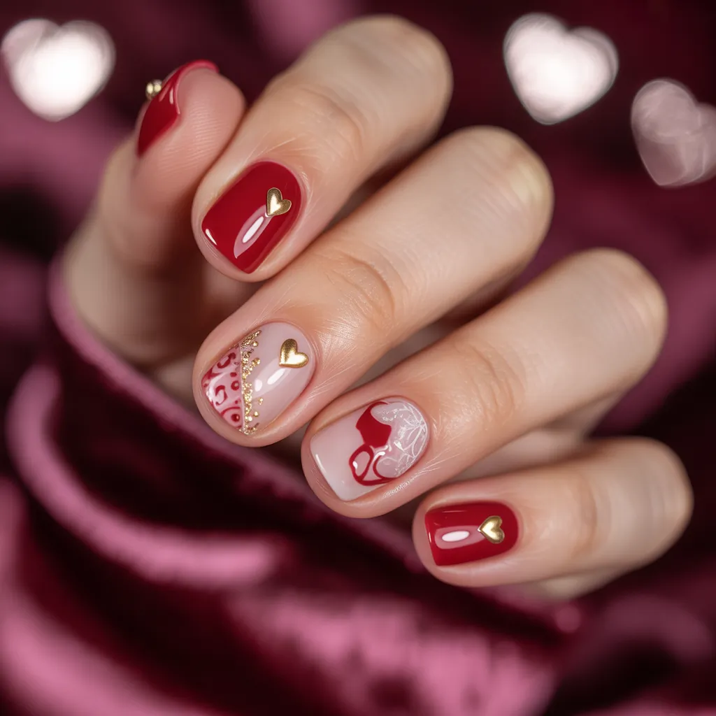 valentines nail art ideas